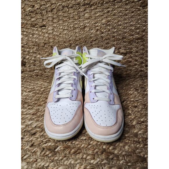 Nike Dunk High Women's Shoes Cashmere Lemon Twist White DD1869-108 Size 9 - Picture 4 of 11